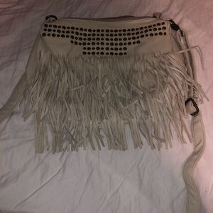Ivory Fringe Purse